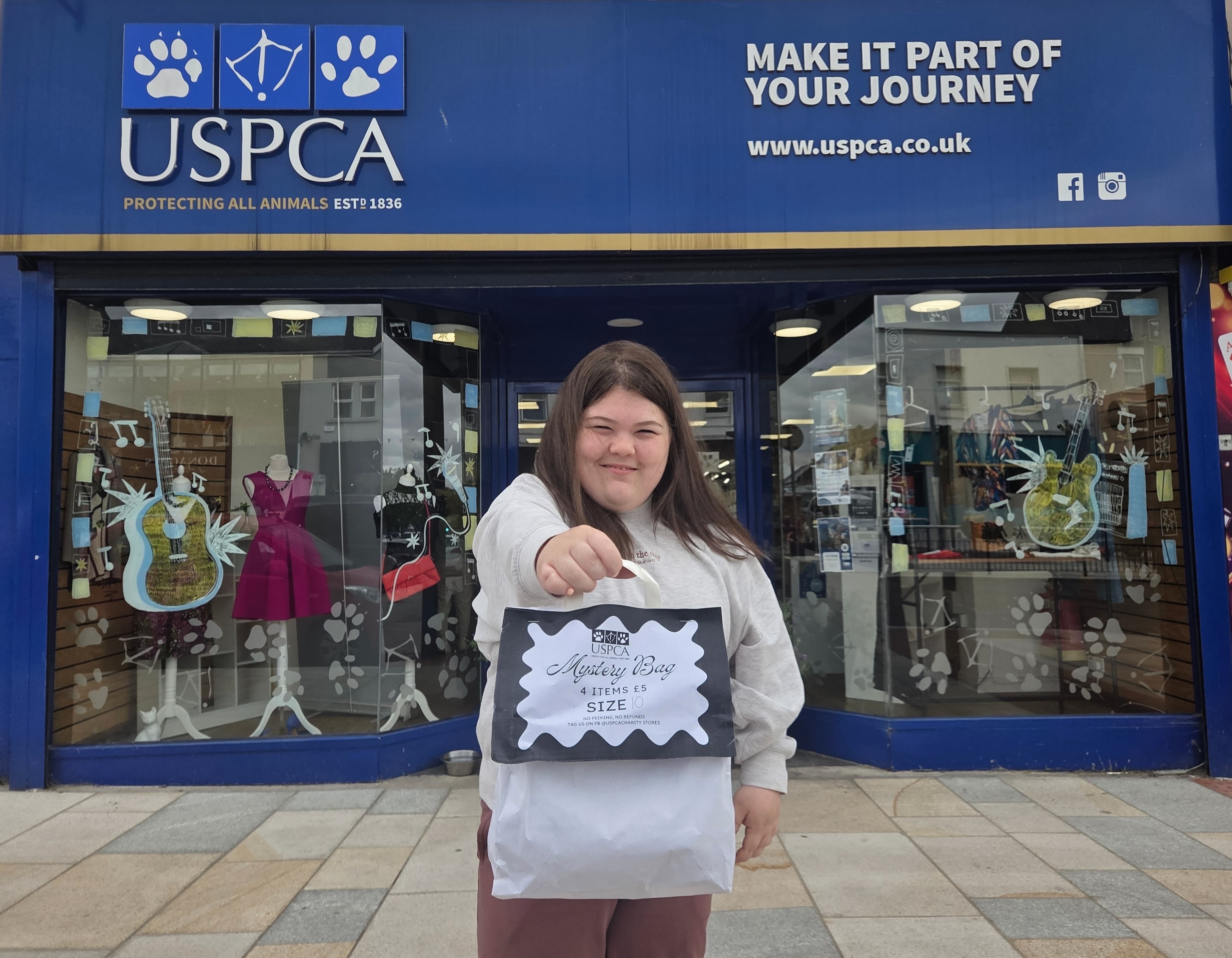 Banbridge Volunteer with Mystery Bags
